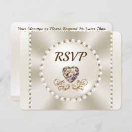 Prachtige Sjabloon voor kiezen van het RSVP-menu v Kaart