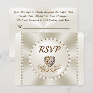Prachtige Sjabloon voor kiezen van het RSVP-menu v Kaart
