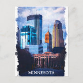 Prachtige skyline van Minneapolis Briefkaart (Voorkant)