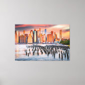 Prachtige skyline van New York City Canvas Afdruk (Voorkant)