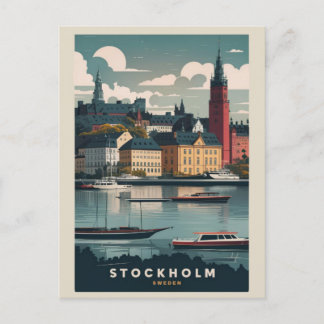Prachtige skyline van Stockholm Briefkaart