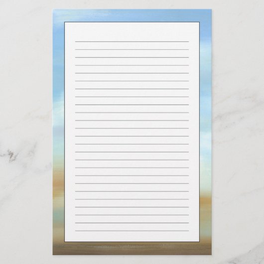 Prachtige Skyscape met Fluffy Clouds Briefpapier (Voorkant)