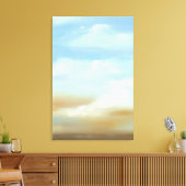 Prachtige Skyscape met Fluffy Clouds Canvas Afdruk (Insitu (Woonkamer))