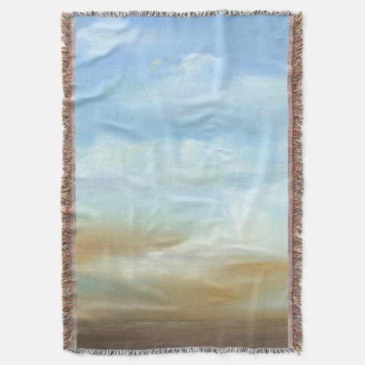 Prachtige Skyscape met Fluffy Clouds Deken (Voorkant Verticaal)