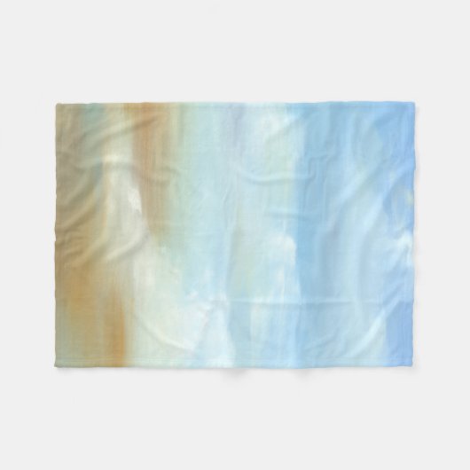 Prachtige Skyscape met Fluffy Clouds Fleece Deken (Voorkant (Horizontaal))