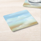 Prachtige Skyscape met Fluffy Clouds Kartonnen Onderzetters (Schuin)