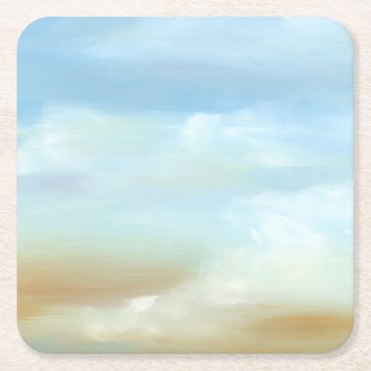 Prachtige Skyscape met Fluffy Clouds Kartonnen Onderzetters (Voorkant)