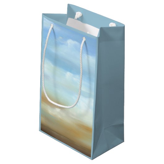 Prachtige Skyscape met Fluffy Clouds Klein Cadeauzakje (Achterkant Gekanteld)