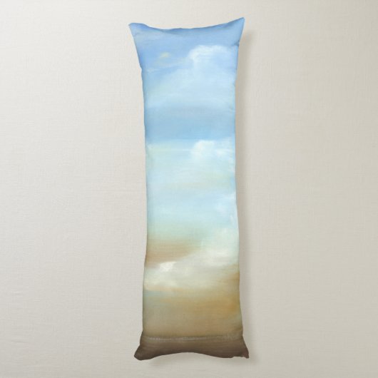 Prachtige Skyscape met Fluffy Clouds Lichaamskussen (Achterkant (Verticaal))