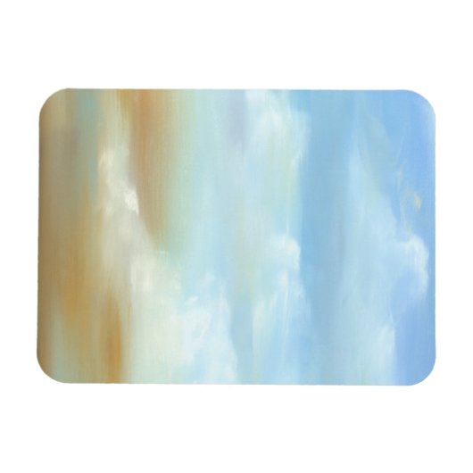 Prachtige Skyscape met Fluffy Clouds Magneet (Horizontaal)