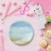 Prachtige Skyscape met Fluffy Clouds Papieren Bordje (Feest)