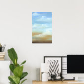 Prachtige Skyscape met Fluffy Clouds Poster (Thuiskantoor)