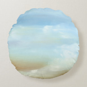 Prachtige Skyscape met Fluffy Clouds Rond Kussen