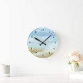 Prachtige Skyscape met Fluffy Clouds Ronde Klok (Huis)