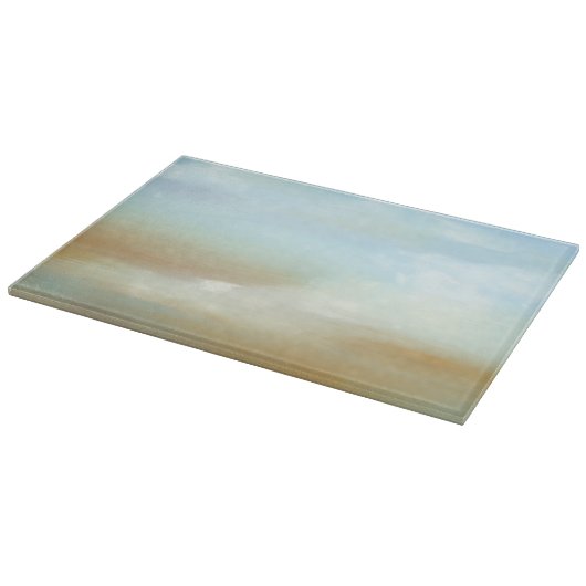 Prachtige Skyscape met Fluffy Clouds Snijplank (Hoek)