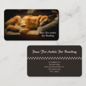 Prachtige Sleeping German Shepherd op Couch Visitekaartje (Voorkant / Achterkant)