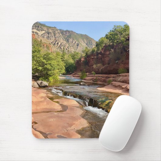 Prachtige Slide Rock State Park Mousepad Muismat (Met muis)