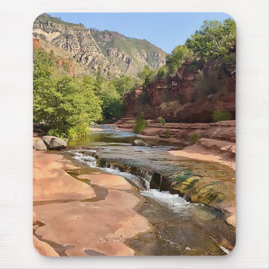 Prachtige Slide Rock State Park Mousepad Muismat (Voorkant)