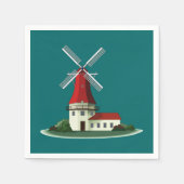 Prachtige Smock Windmill Servetten (Voorkant)