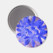 Prachtige Sneeuw Schokkende Blauwe Magneet (Voorkant / Achterkant)