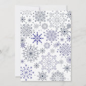 Prachtige sneeuwvlokken - Winter Huwelijksuitnodig Kaart (Achterkant)