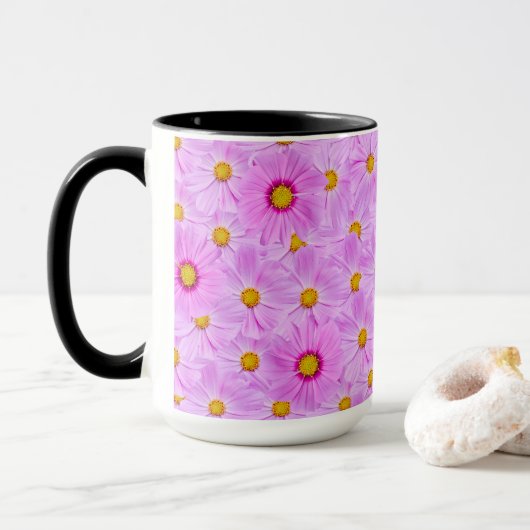 Prachtige snijbloemen mok (Met donut)