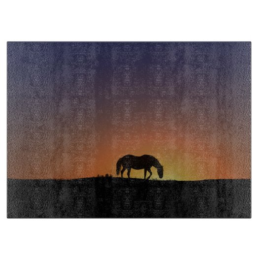 Prachtige snijkaart voor paarden snijplank (Voorkant)