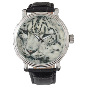 Prachtige Snow Leopard Horloge