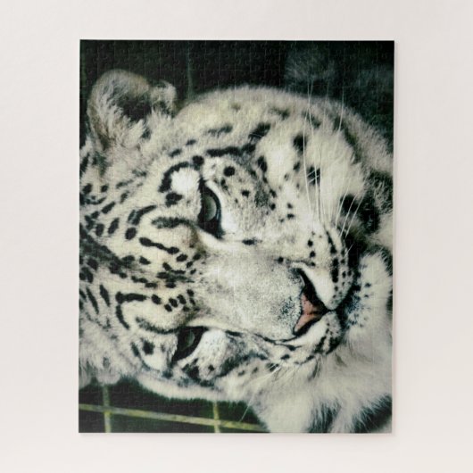 Prachtige Snow Leopard Legpuzzel (Verticaal)