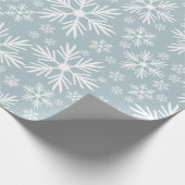 Prachtige Snowflake Pattern Cadeaupapier (Hoek)