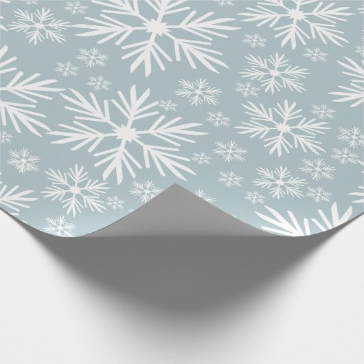 Prachtige Snowflake Pattern Cadeaupapier (Hoek)