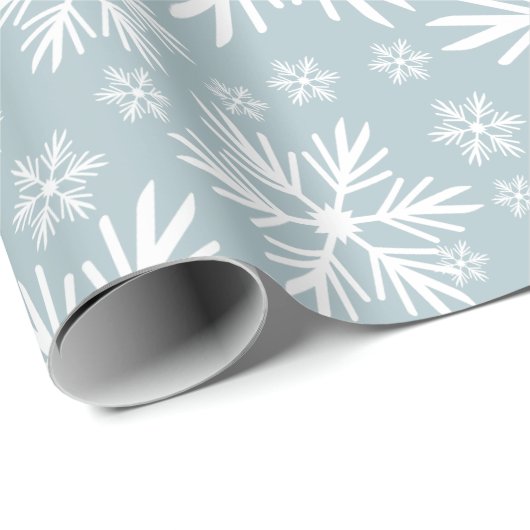 Prachtige Snowflake Pattern Cadeaupapier (Rol Hoek)