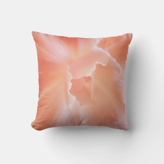 Prachtige Soft Salmon Colour Begonia Kussen (Voorkant)