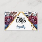 Prachtige Sophistication Jewel-Toned Peony Informatiekaartje (Achterkant)