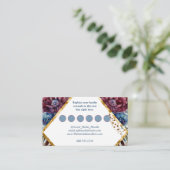 Prachtige Sophistication Jewel-Toned Peony Informatiekaartje (Staand voorkant)