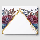 Prachtige Sophistication Jewel-Toned Peony Wedding Gastenboek (Achterkant)