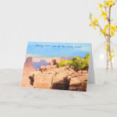 Prachtige Southwest Beauty in Utah Vakantie Kaart (Gele Bloem)