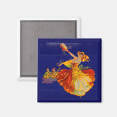 prachtige Spaanse danseres Magneet (Voorkant / Achterkant)
