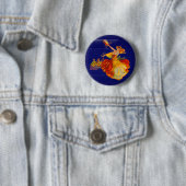 prachtige Spaanse danseres Ronde Button 5,7 Cm (In situ)