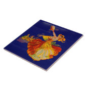 prachtige Spaanse danseres Tegeltje (Zijkant)