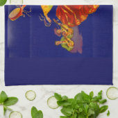 prachtige Spaanse danseres Theedoek (Gevouwen)