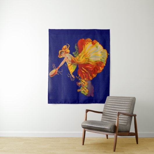 prachtige Spaanse danseres Wandkleed (In situ)