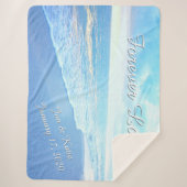 Prachtige, speciaal voor het huwelijk bestemde tas sherpa deken (Voorkant)