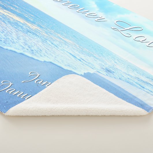 Prachtige, speciaal voor het huwelijk bestemde tas sherpa deken (3/4)