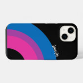 Prachtige speciale biseksuele pride Flag Cute Pers iPhone Hoesje (Achterkant horizontaal)