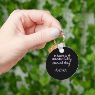 Prachtige speciale dag verjaardag & cadeaucollecti sleutelhanger