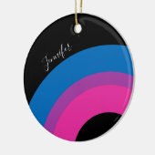 Prachtige speciale vlag voor biseksueel gebruik keramisch ornament (Links)