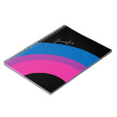 Prachtige speciale vlag voor biseksueel gebruik notitieboek (Linkerzijde)