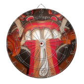 Prachtige Speelse Tong: Een vleugje Humor Dartbord (Voorkant)