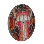 Prachtige Speelse Tong: Een vleugje Humor Dartbord (Voorkant Links)